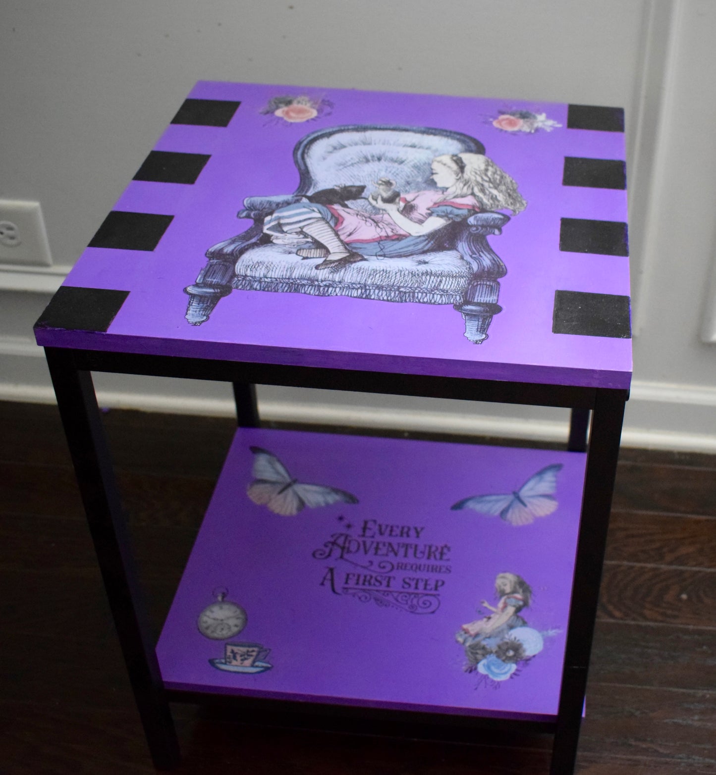 Alice in Wonderland side table