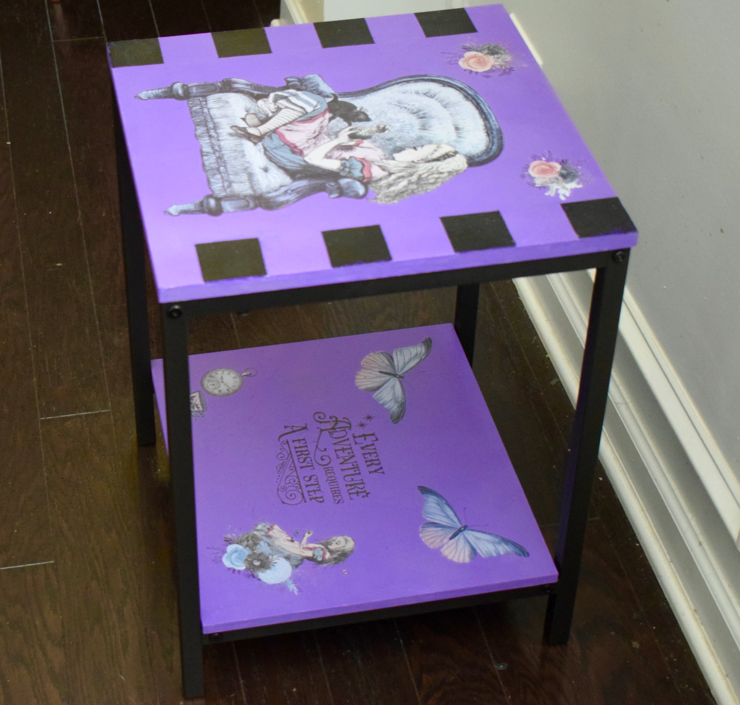 Alice in Wonderland side table