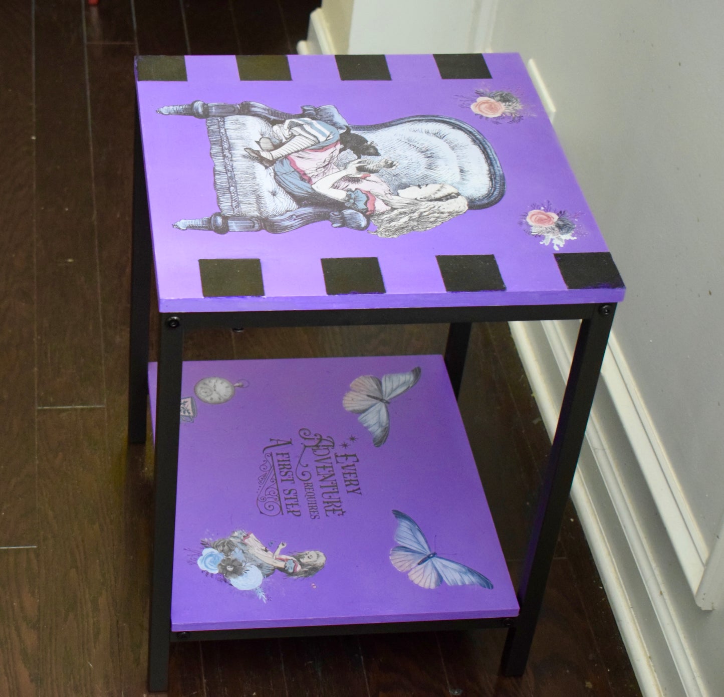 Alice in Wonderland side table