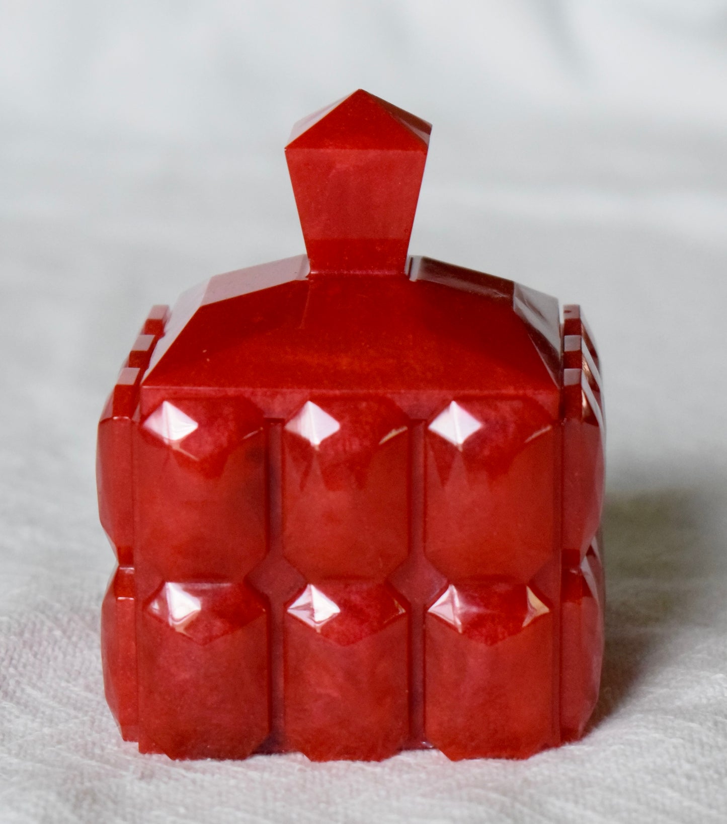 Resin beveled jewelry box